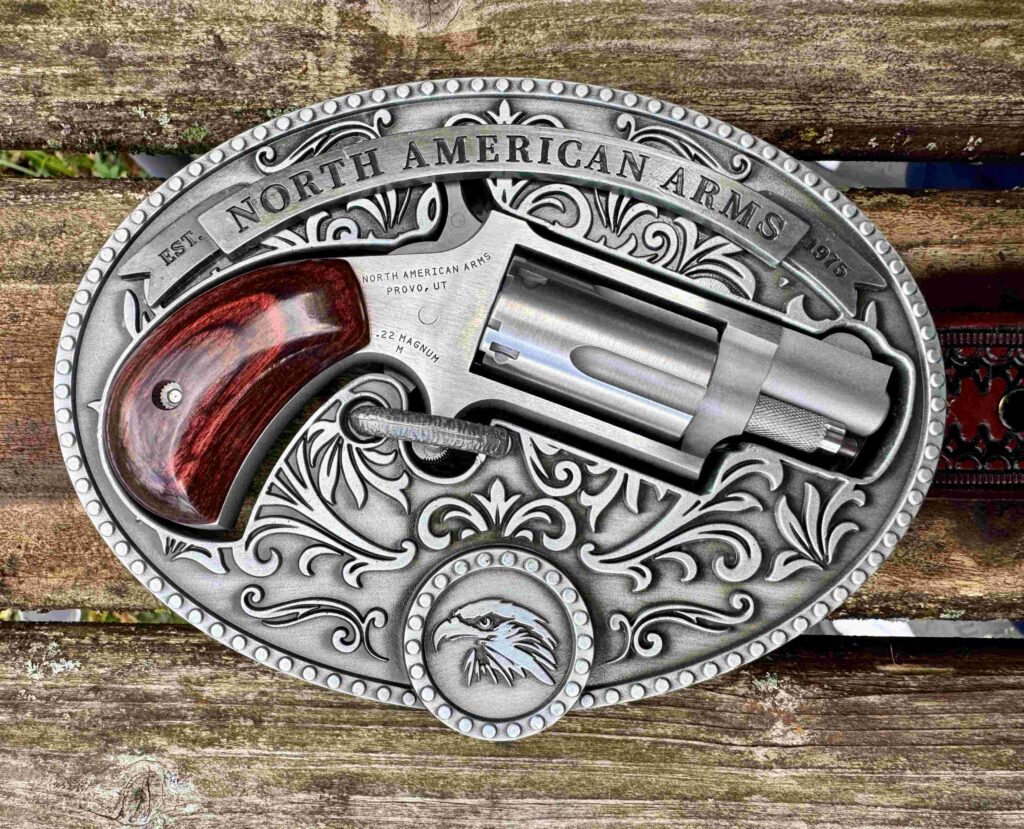 Photo of the NAA belt buckle gun