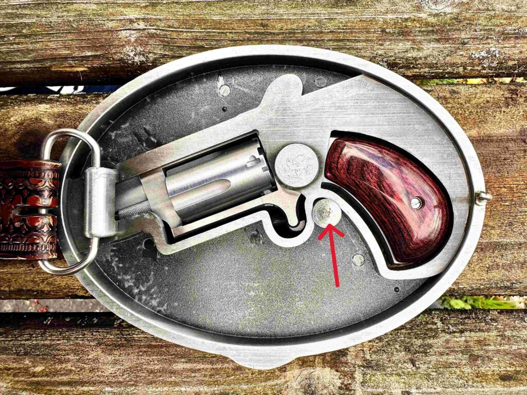 Photo of the back of the belt buckle