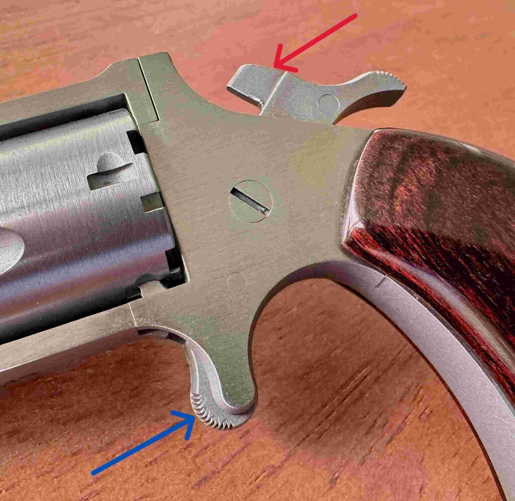 Photo of revolver hammer