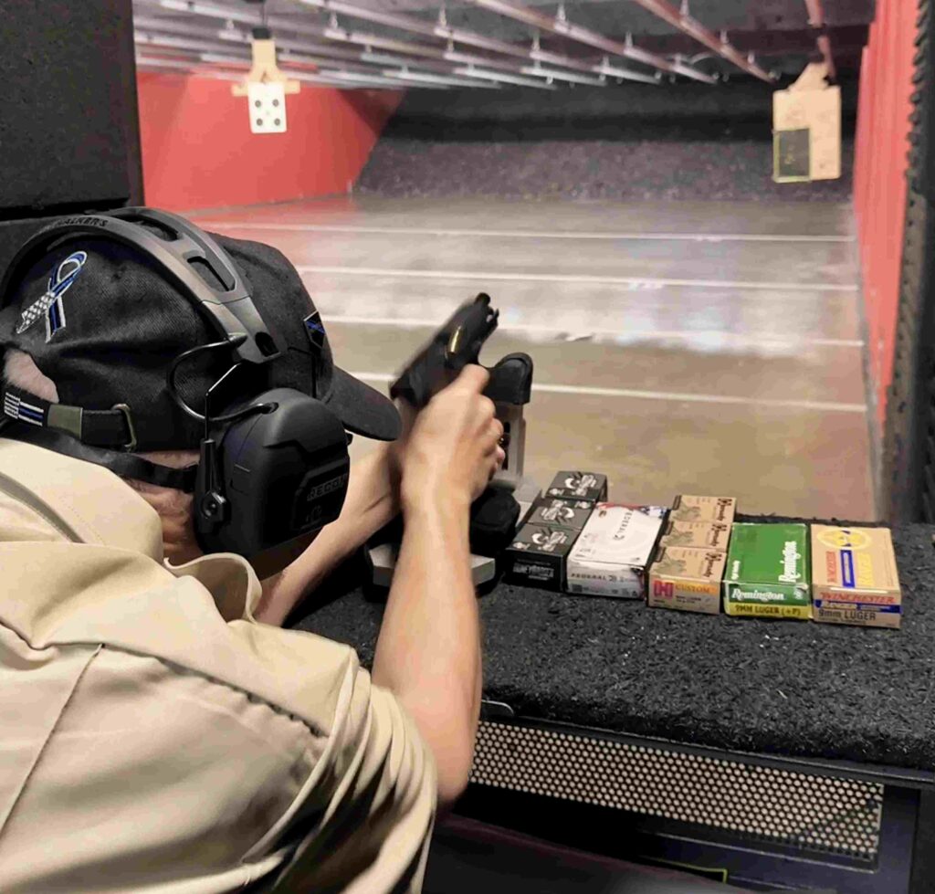 A Garmin Xero C1 Pro chronograph was used for bullet velocity measurements, and at the same time, the author checked the sight regulation. 