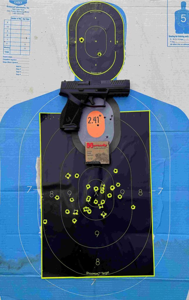 range results on target 