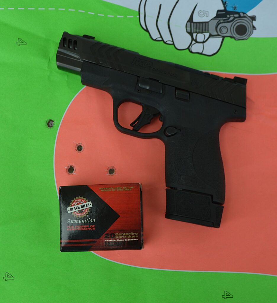 photo of off-hand range results at 15 yards