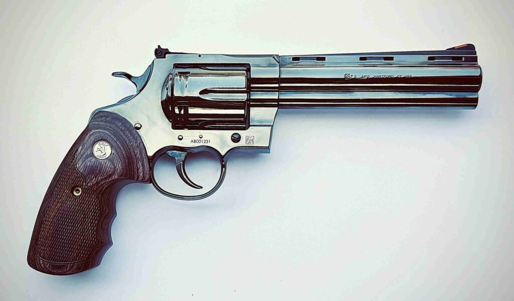 Left side view of colt anaconda