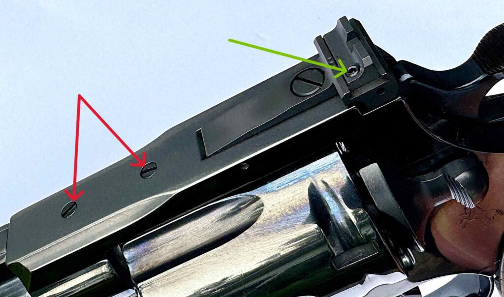 Photo of sight adjustments