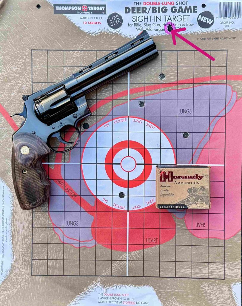 photo of range results from freehand